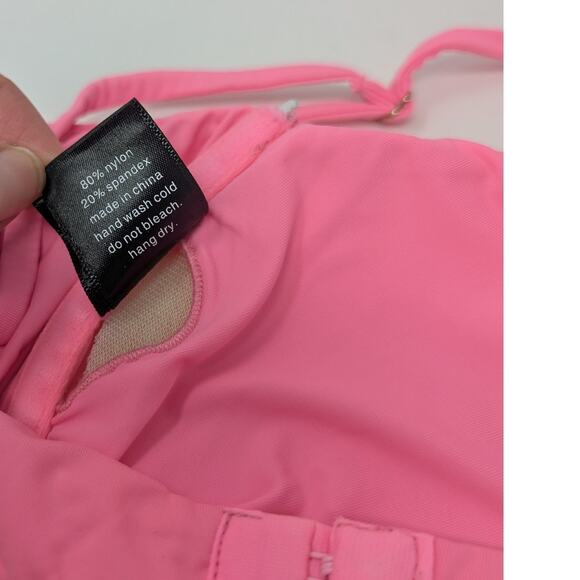 Danielle Guizio Triangle Bikini Top Underwire Pink Beach Summer‎ Resort - Picture 6 of 6